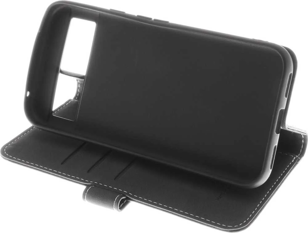 Insmat Exclusive Flip Case piniginės dėklas, Google Pixel 8a, juodas