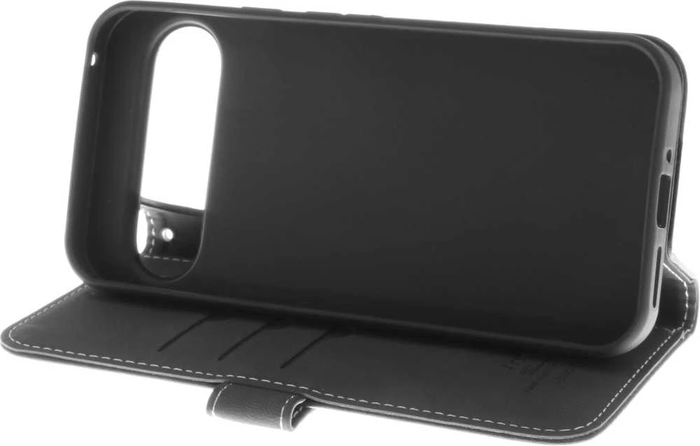 Insmat Exclusive Flip Case piniginės dėklas, Google Pixel 9 Pro XL, juodas