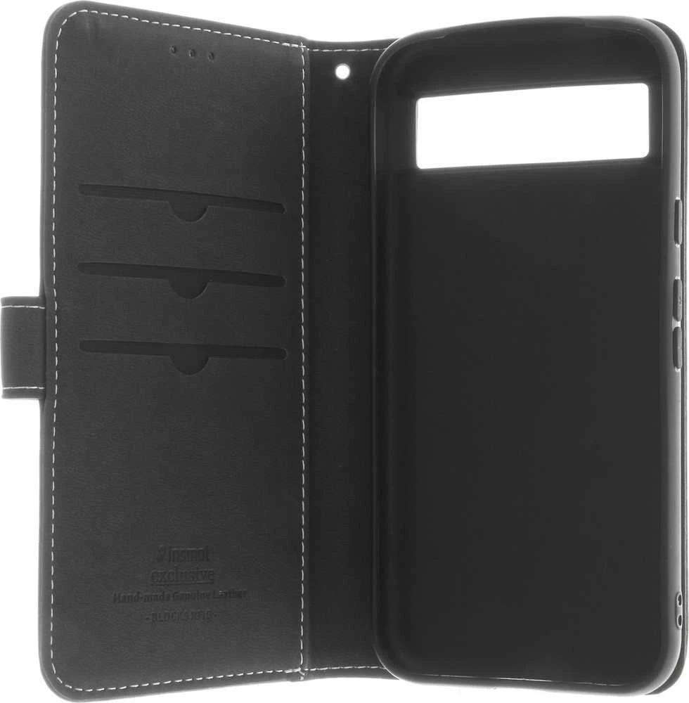Insmat Exclusive Flip Case piniginės dėklas, Google Pixel 8a, juodas