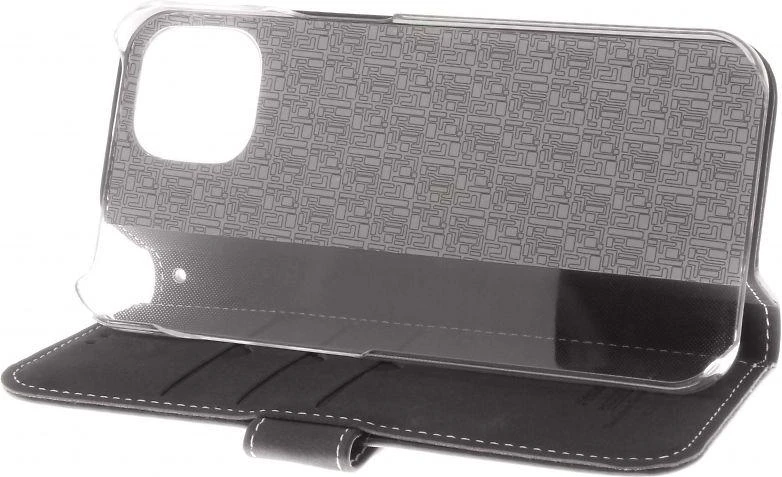 Insmat Exclusive Flip Case piniginės dėklas, iPhone 14, juodas