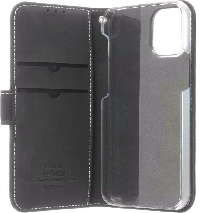 Dėklas Insmat Exclusive Flip Case lompakkokotelo, iPhone 12 mini, musta