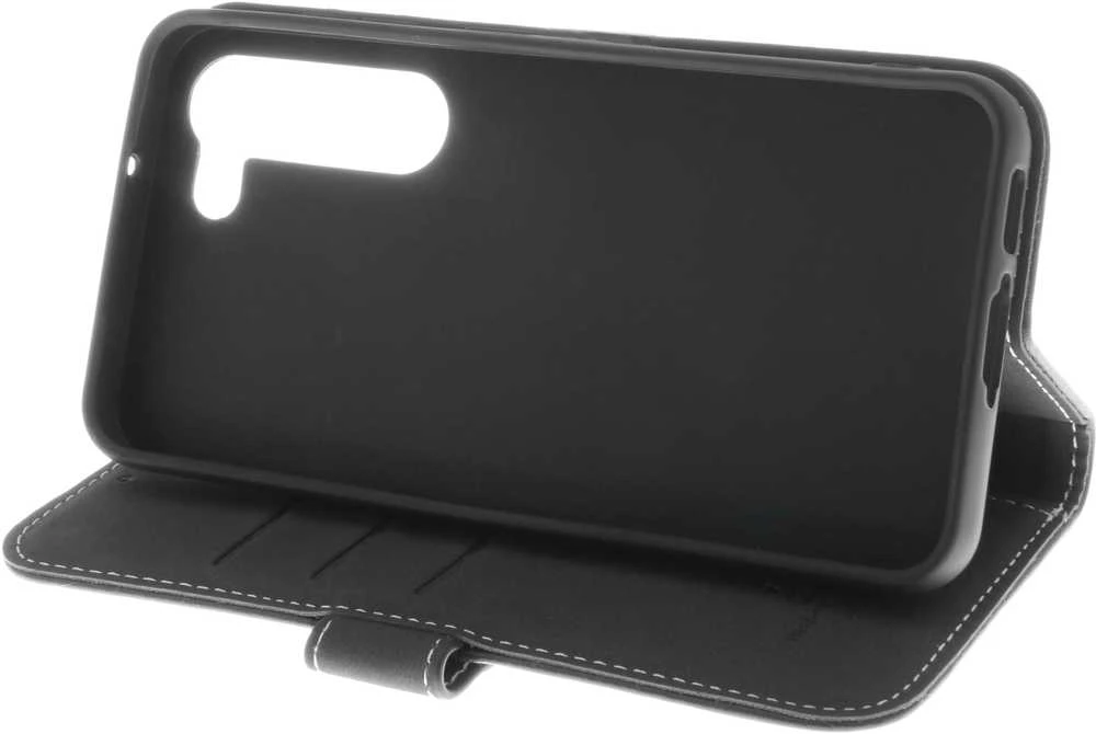 Dėklas Insmat Flip Case -lompakkokotelo, Samsung Galaxy S23, musta