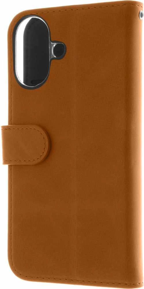 Dėklas Insmat Premium Flip Case -lompakkokotelo, Apple iPhone 16, ruskea