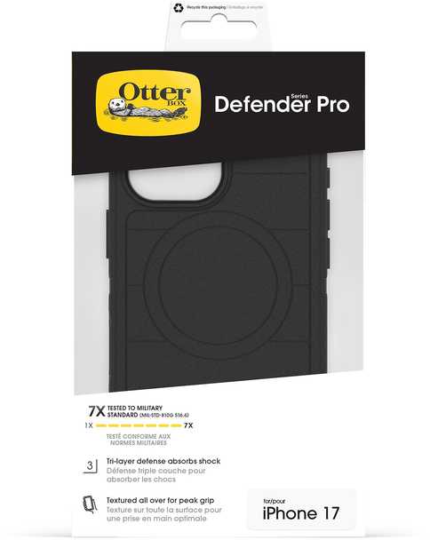 Dėklas OtterBox Defender Pro MagSafe kameros valdymo megztinis - juodas