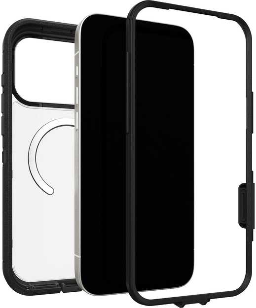 Dėklas OtterBox Defender Pro XT kameros valdymas SHAKEITOFF skaidrus/juodas