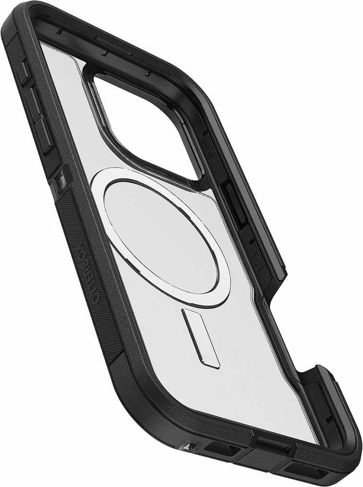 Dėklas Otterbox OB DEFND XTCLEAR APPLE IPHONE16/PRO MAX DARK SIDE - CLEAR/Juodas