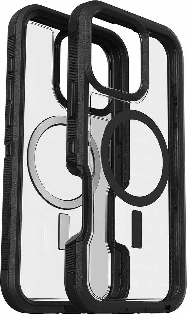 Dėklas Otterbox OB DEFND XTCLEAR APPLE IPHONE16/PRO MAX DARK SIDE - CLEAR/Juodas