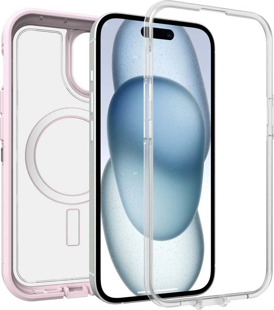 Otter Products Araree OtterBox Defender XT apsauginis dėklas, Apple iPhone 16e/15/14/13, rožinis / skaidrus