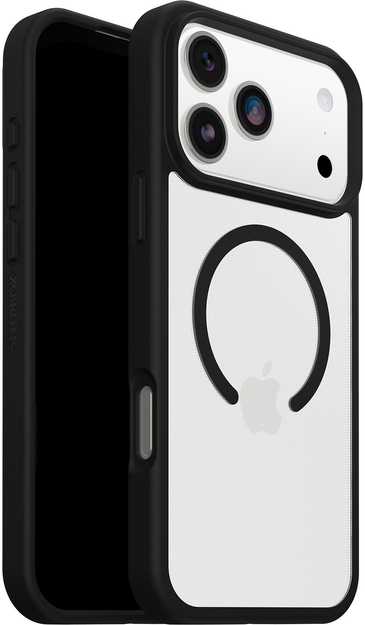 Dėklas Herweck OtterBox React MagSafe SHAKEITOFF Juodas Crystal - skaidrus/juodas