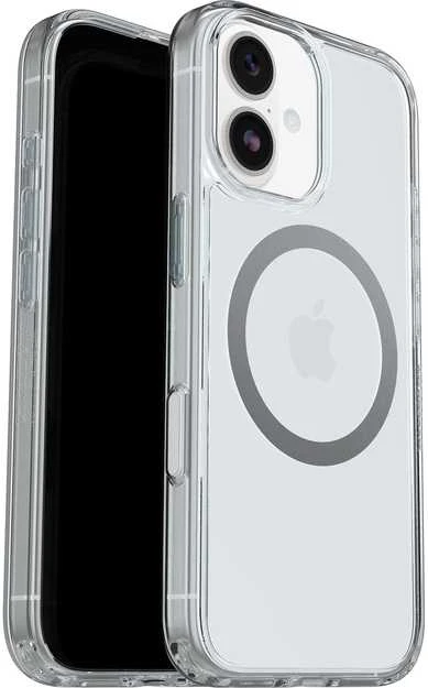 Dėklas OtterBox Symmetry Clear MagSafe kameros valdymo megztinis, skaidrus