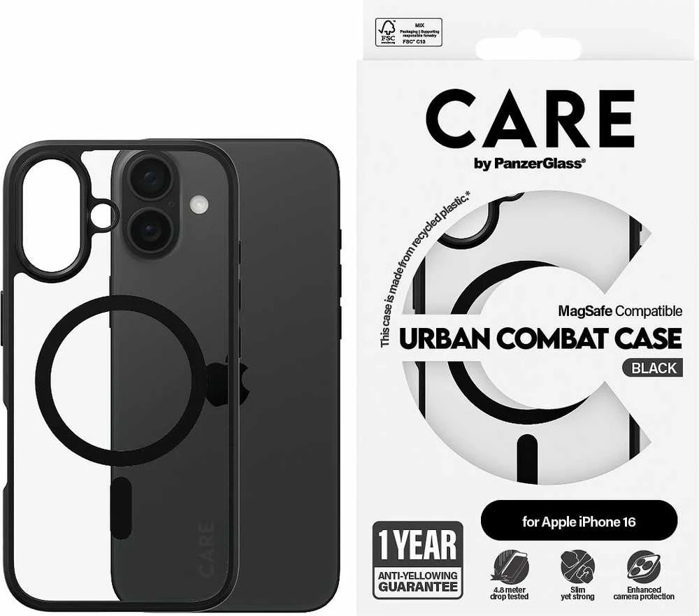 PanzerGlass Flagship Urban Apple iPhone 16 6.1 Panzer Glass CARE " MagSafe 1357