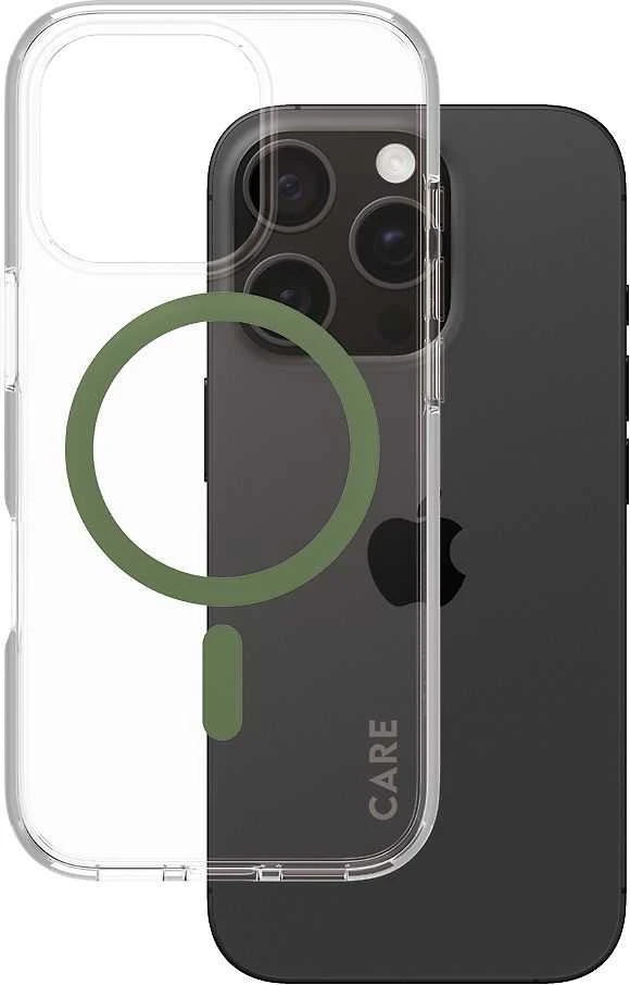 Panzer Glass Care by PanzerGlass Flagship Apple iPhone 16 Pro 6.3" dėklas telefonui žalios spalvos MagSafe 1370