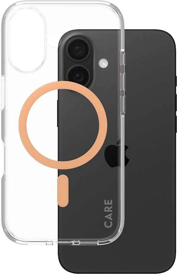 PanzerGlass Flagship Apple iPhone 16 6.1 Panzer Glass CARE " persikų / persikų MagSafe 1373