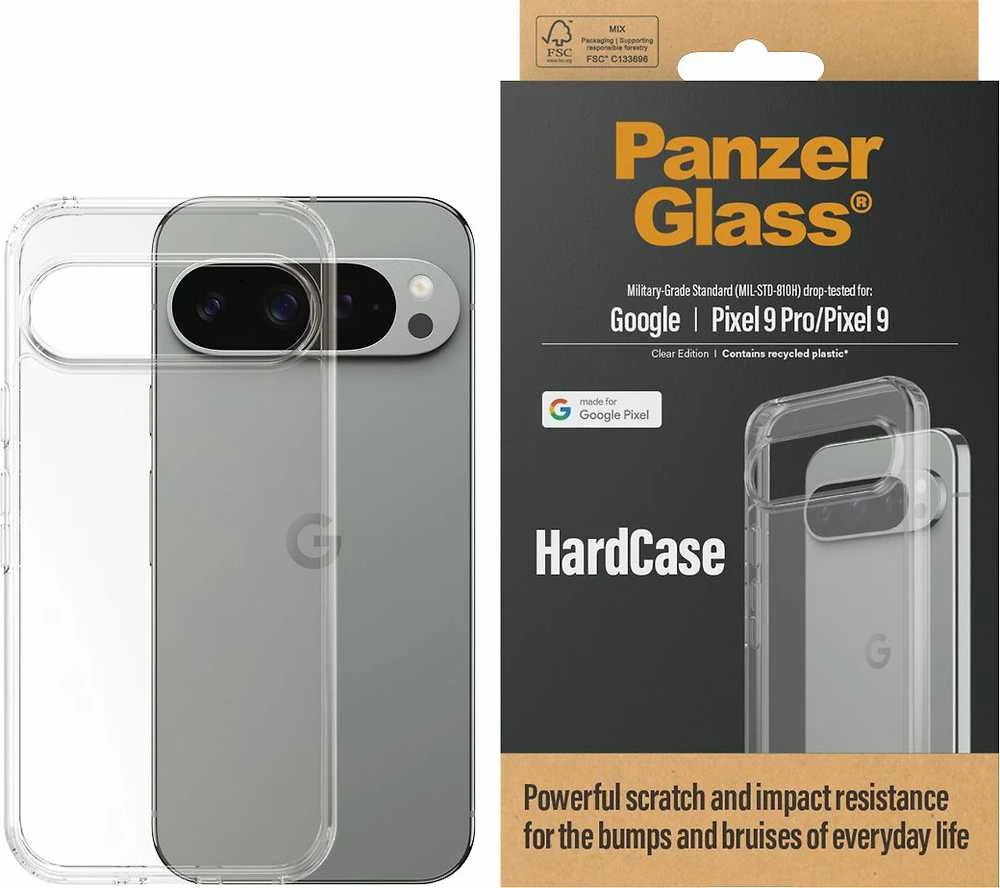 „Panzer Glass PanzerGlass ®“ kietas dėklas, skaidrus „Google Pixel 9 Pro“ | 9, Dėklas, „Google“, „Google“ – „Pixel 9 Pro“, „Google“ – „Pixel 9“, Skaidrus