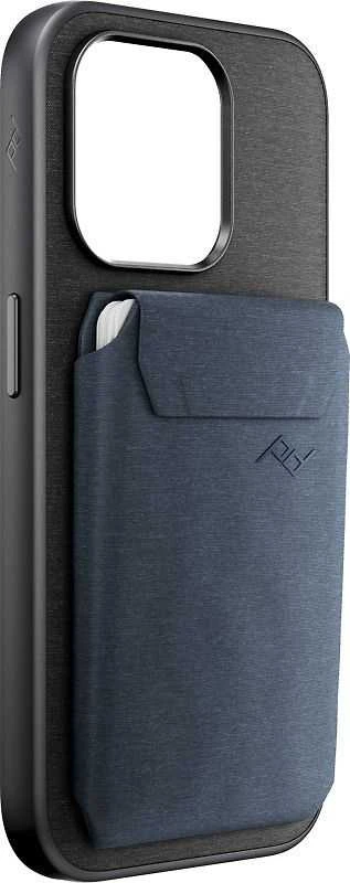 Dėklas „Peak Design Peak Design“ mobilioji piniginė plona – magnetinė plokščia piniginė telefonui – Mėlyna