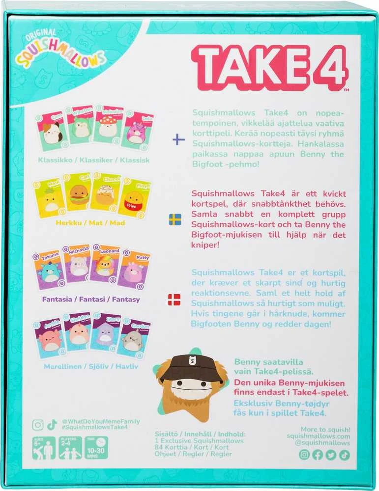 Peliko Squishmallows – Take 4 Game (40862731)