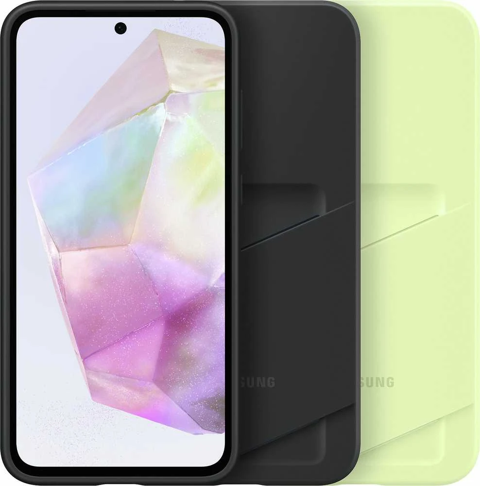 Dėklas Samsung Galaxy A35 Card Slot Cover Juodas