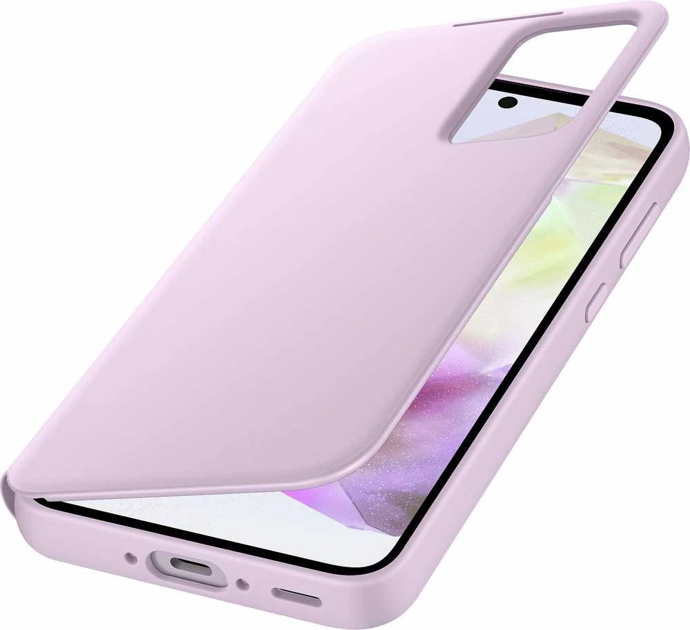 ZA356CVEGWW Smart View piniginės dėklas, skirtas Samsung Galaxy A35 Lavender (Lavender)