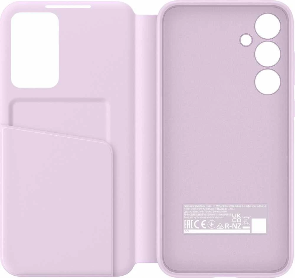 ZA356CVEGWW Smart View piniginės dėklas, skirtas Samsung Galaxy A35 Lavender (Lavender)