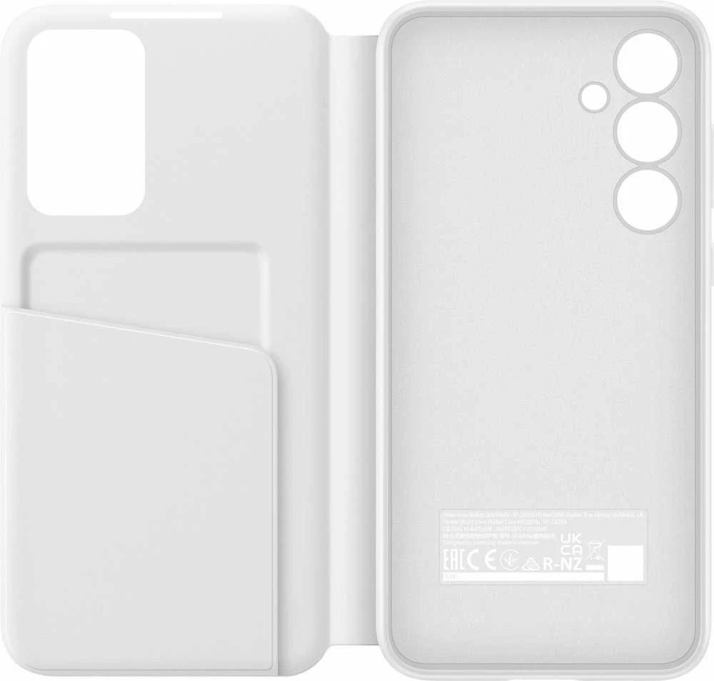 ZA556CWEGWW Smart View piniginės dėklas, skirtas Samsung Galaxy A55 Baltas (Baltas)
