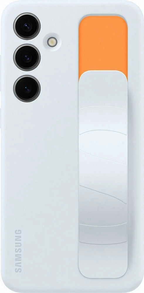 Dėklas Samsung Galaxy S24+ Standing Grip Cover Light Mėlyna