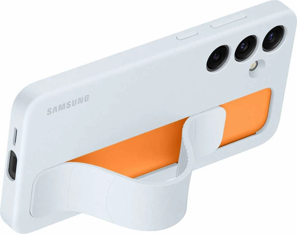 Dėklas Samsung Galaxy S24+ Standing Grip Cover Light Mėlyna
