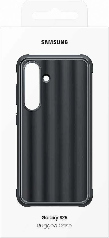 Dėklas Samsung Galaxy S25 Rugged Cover Juodas