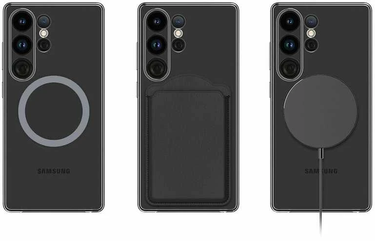Spigen FPS938SAATW skaidrus magnetinis dėklas Samsung Galaxy S25 Ultra, skaidrus