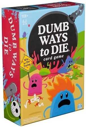 Kortų žaidimas „Spin Master Dumb Ways to Die“.