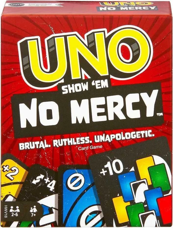 Mattel UNO Show 'Em No Mercy kortų žaidimas