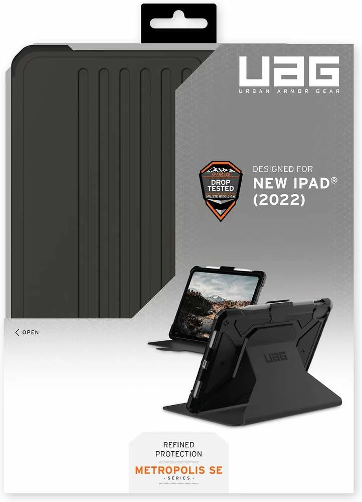 Urban Armor Gear UAG Metropolis SE, juodas - iPad 10.9" 2022
