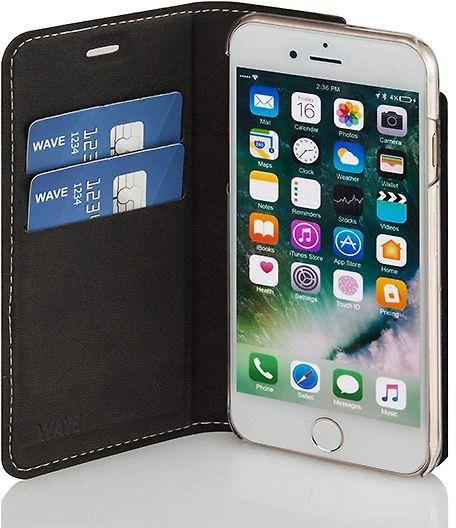 Dėklas Wave BookCase, iPhone 7/8 / SE, rožinis auksas