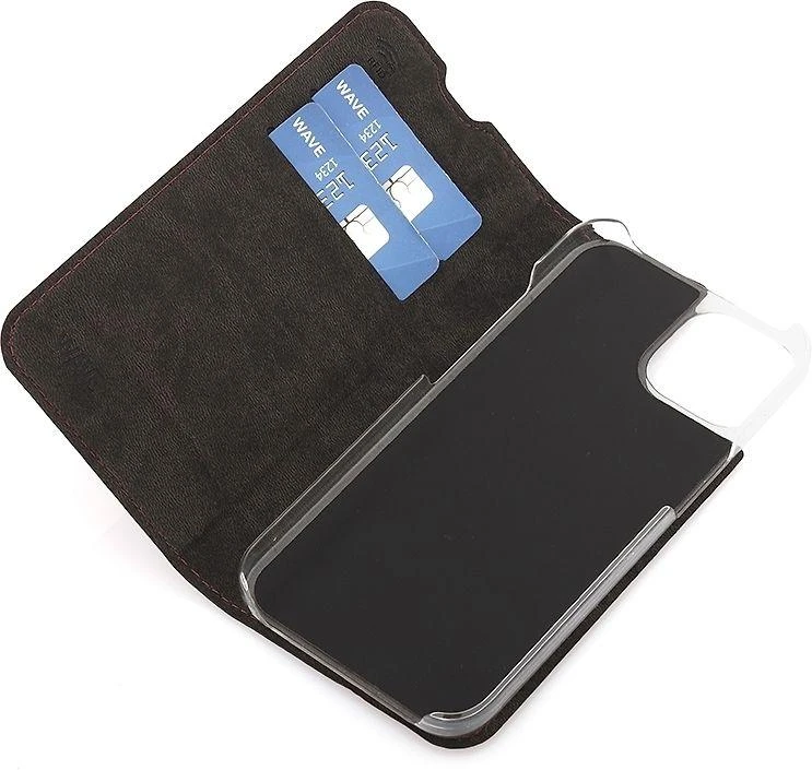 Dėklas Wave BookCase -suojakotelo, iPhone 14, Smoky Sangria