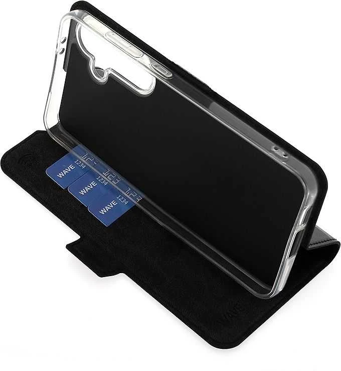Dėklas Wave BookCase -suojakotelo, Samsung Galaxy S24 FE, musta