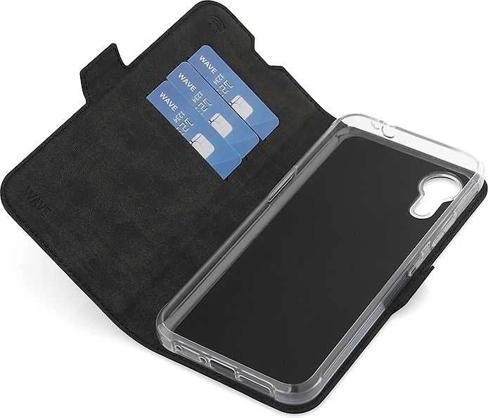 Dėklas Wave BookCase -suojakuori, Samsung Galaxy XCover7, musta