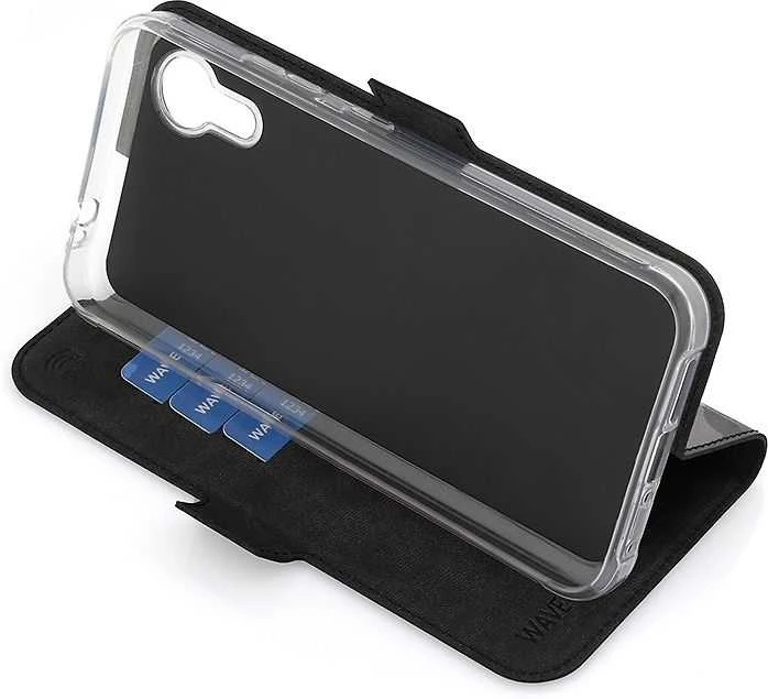 Dėklas Wave BookCase -suojakuori, Samsung Galaxy XCover7, musta