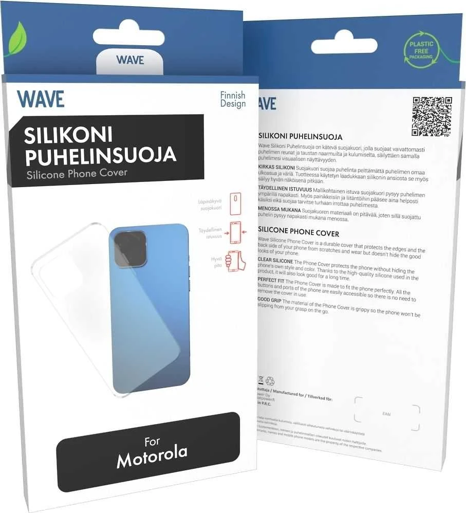 Dėklas Wave silikonisuoja, Motorola Moto G84, kirkas