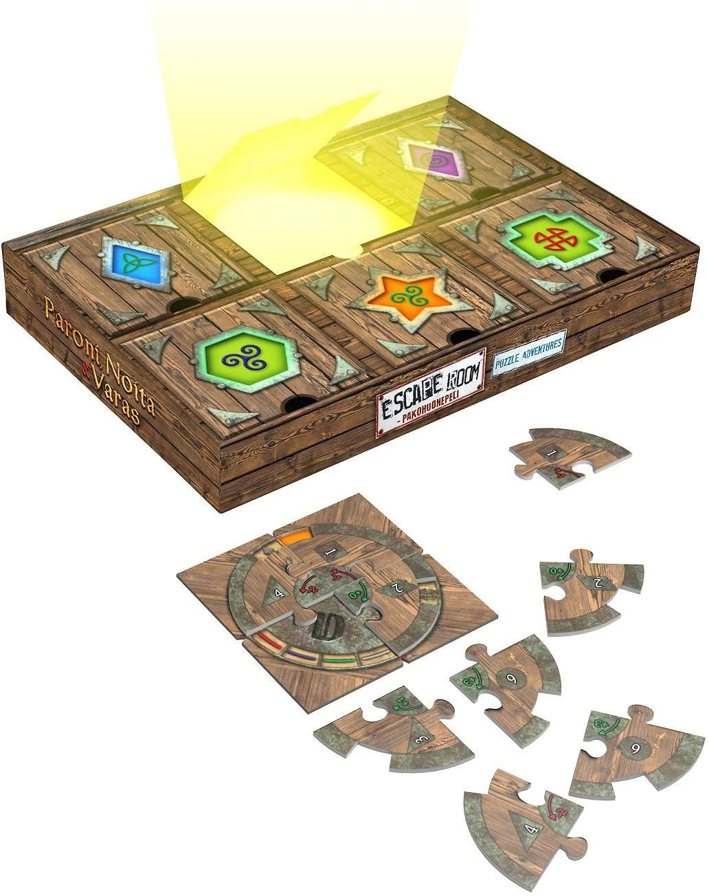 Escape Room Paroni, noita ja varas -pakohuonepalapeli