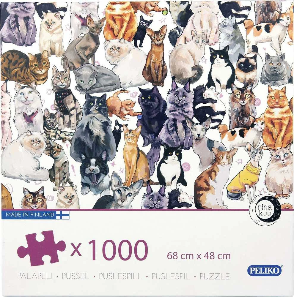 Peliko dėlionė 1000 vnt. - Katės