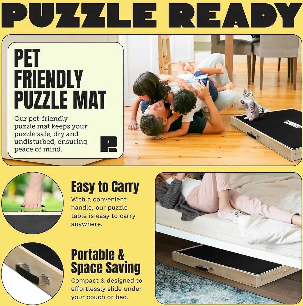 Dėlionė Puzzle Ready - Palapelilauta jaloilla, 1000 palalle