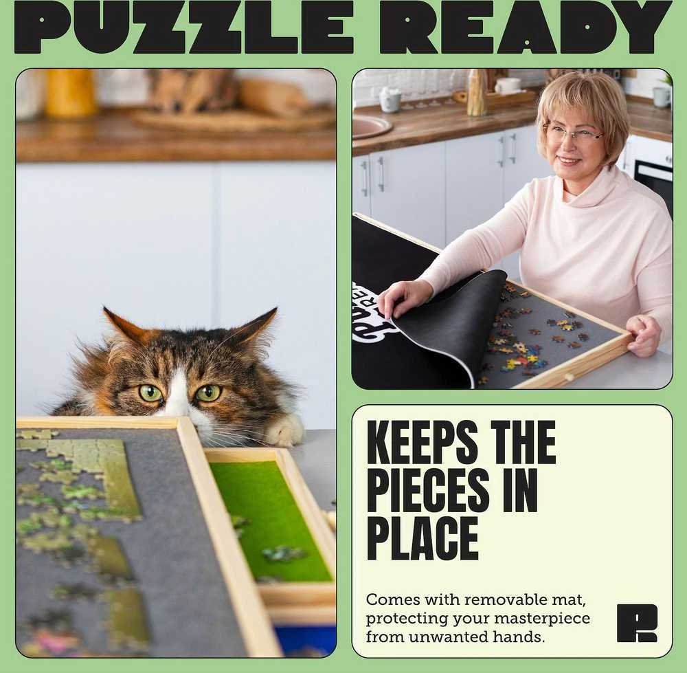 Dėlionė Puzzle Ready - Puinen palapelilauta, 1500 palalle