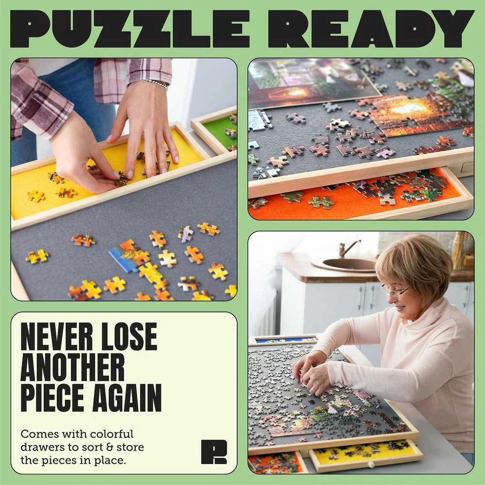 Dėlionė Puzzle Ready - Puinen palapelilauta, 1500 palalle