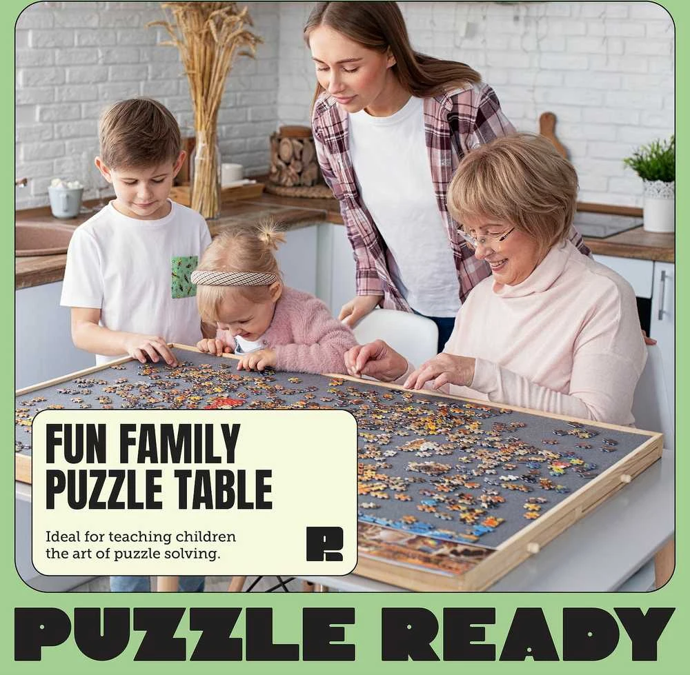 Dėlionė Puzzle Ready - Puinen palapelilauta, 1500 palalle