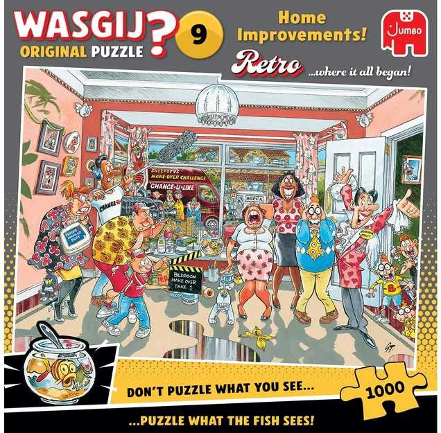 Dėlionė TM Toys Wasgij - Retro Original - #9 Namų patobulinimai! (1000 detalių)