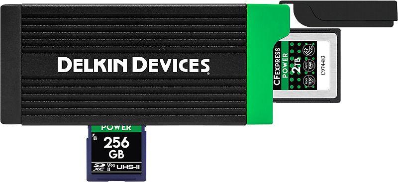 DELKIN CARDREADER CFEXPRESS TYPE B & SD UHS-II (C tipo iki C ir C tipo iki A kabeliai)