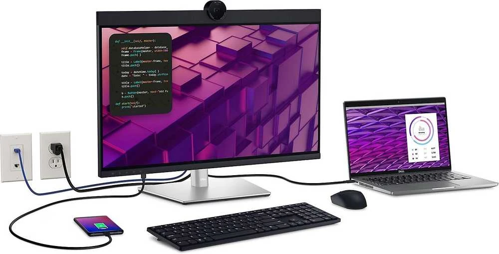 „Dell 27 USB-C Hub“ vaizdo konferencijų monitorius | P2724DEB