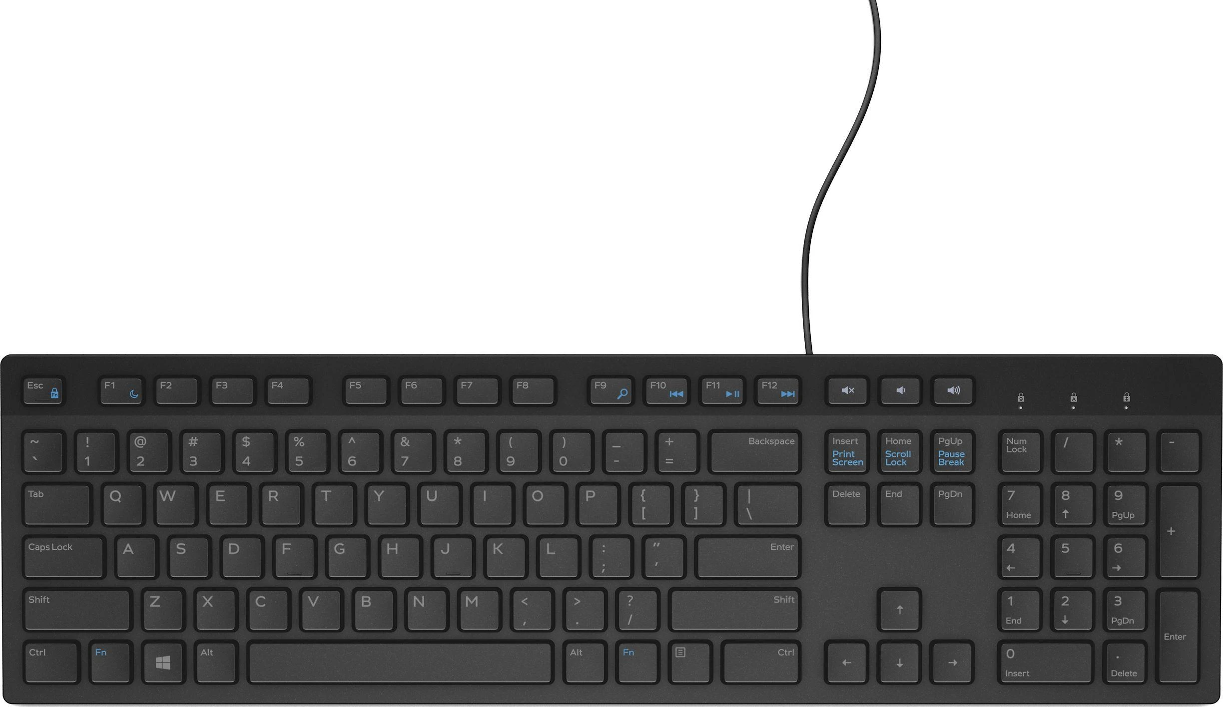 „Dell“ daugialypės terpės klaviatūra KB216, SWE / ENG