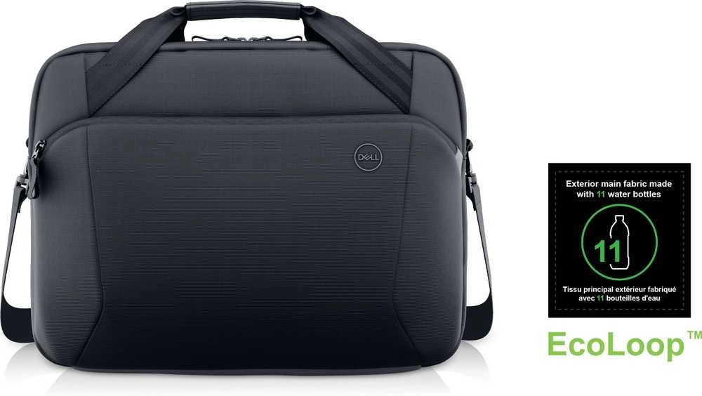 Dell | Ecoloop Pro Slim Briefcase | Tinka iki 15.6 " | Briefcase | Shoulder strap | Atsparus vandeniui | Juodas