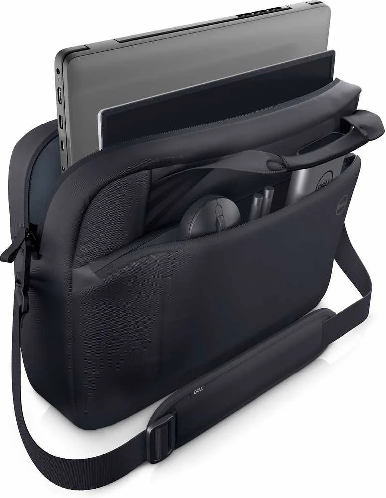 Dell | Ecoloop Pro Slim Briefcase | Tinka iki 15.6 " | Briefcase | Shoulder strap | Atsparus vandeniui | Juodas