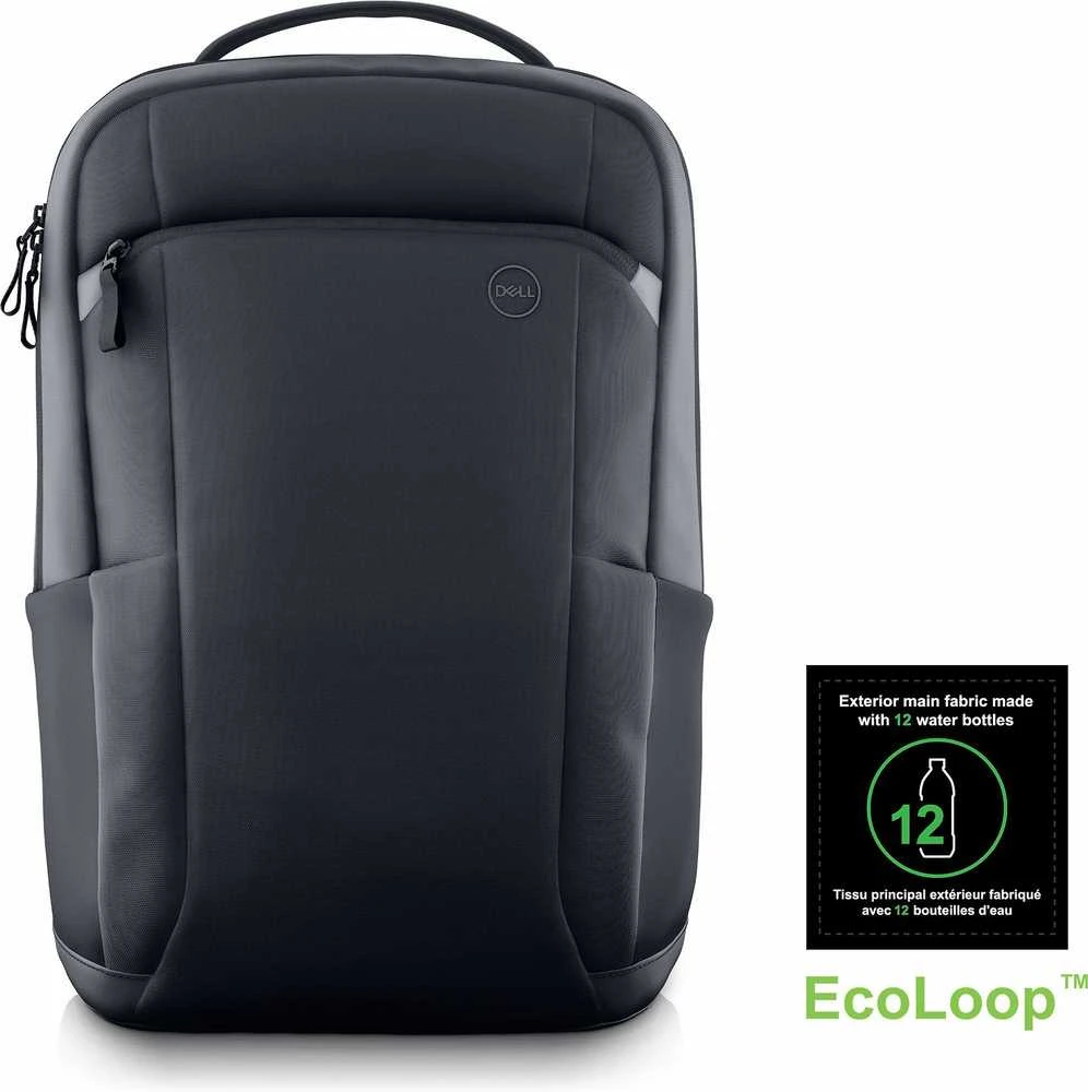Dell | EcoLoop Pro Slim Backpack | Tinka iki 15.6 " | EcoLoop Pro Slim Backpack | Atsparus vandeniui | Juodas